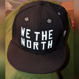 NEW ERA Fitted WE THE NORTH Toronto Raptors Ballcap. Black Silver Wool!